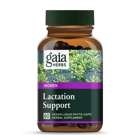 Gaia Herbs Lactation Support, Vegan Liquid Capsules, 60 Count