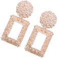 thumbnail image 4 of kurtrusly Women Geometric Shape Metal Earring Girl Exaggerated Sqaure Dangling Earring Solid Color Ear Drop Jewelries, 4 of 8