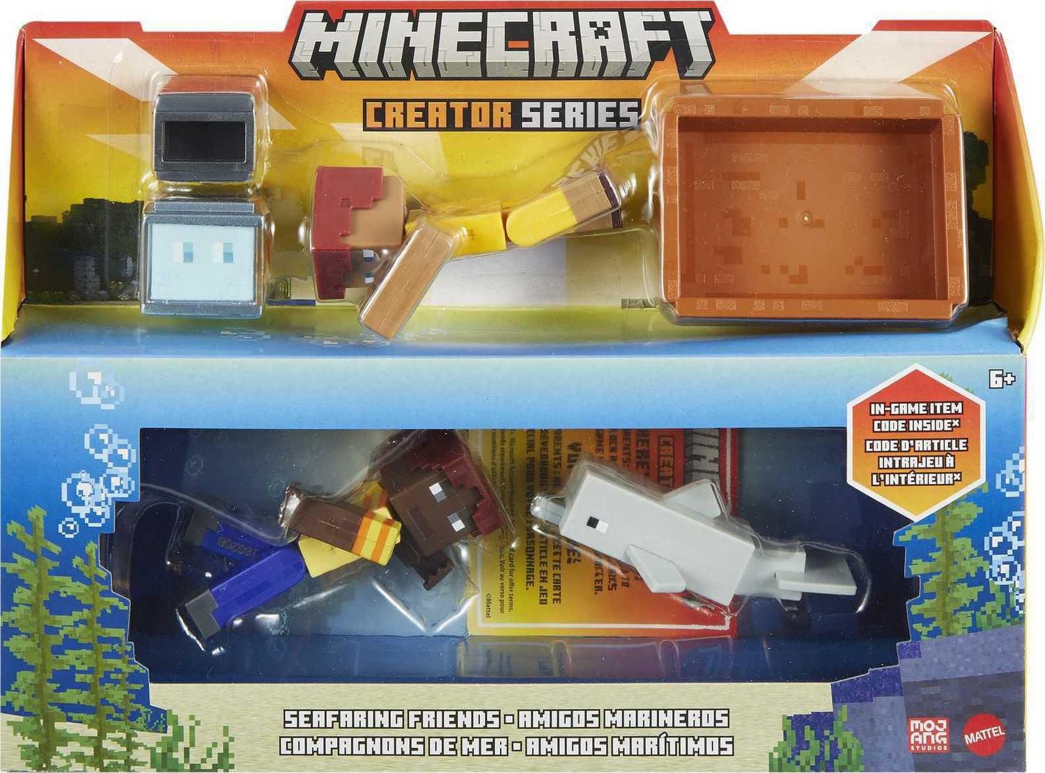 MINECRAFT – SÉRIE CRÉATEUR – COFFRET HISTOIRES – COMPAGNONS DE MER