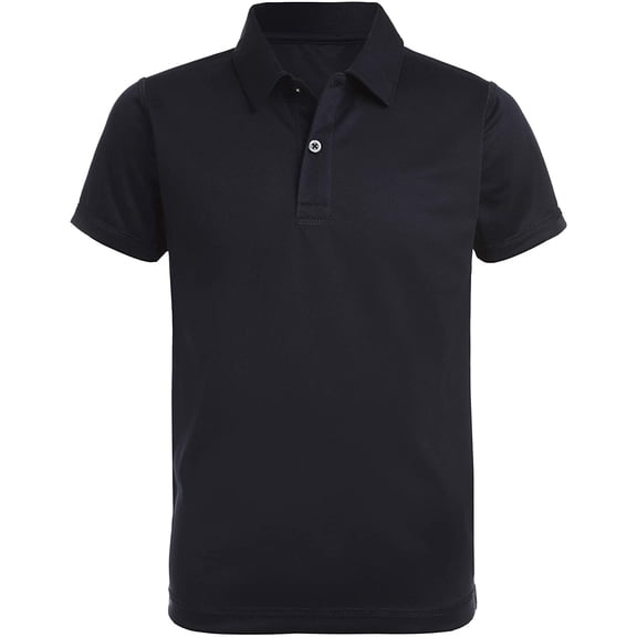 Nautica Boys School Uniform Sensory-Friendly Short Sleeve Performance Polo 4 Navy