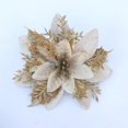 thumbnail image 3 of Adornos de flores de Navidad con Decoraciones de árboles de flores artificiales doradas para árbol de Navidad Decoración de coronas de Wendy BLESIY Decoraciones de boda para fiestas, 3 of 3