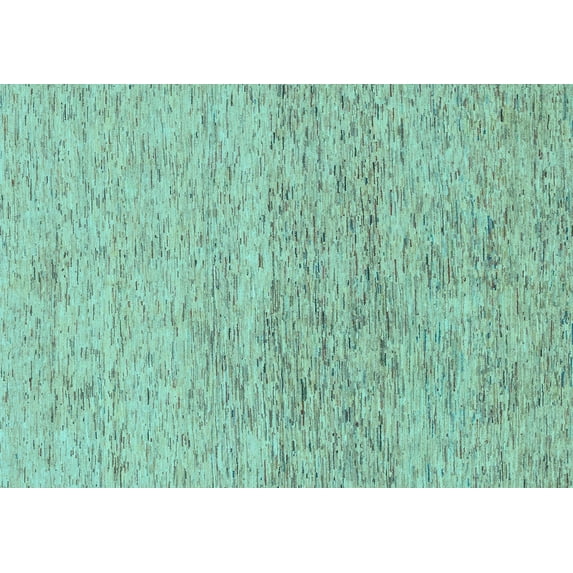Ahgly Company Indoor Rectangle Abstract Light Blue Modern Area Rugs, 5' x 8'