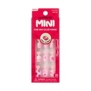Impress Mini Press On Nails for Kids, Berry Cute, Pink, Squoval, 20 Count
