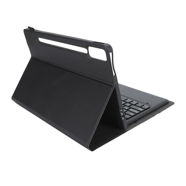 Funda Para Tableta de 12,7 Pulgadas Con Teclado, Funda Portátil de Viaje de Cuero Tpu Con Ranura para Bolígrafo, Funda Para Tableta Con Teclado Magnético Desmontable De 200 Mah,