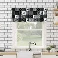 thumbnail image 4 of Misty Forest Valance Curtain, Rustic Farmhouse Pine Tree Landscape Country Woodland Deer Print Blackout Short Window Drape for Kitchen Living Room Bedroom, 54x18inch, 4 of 6
