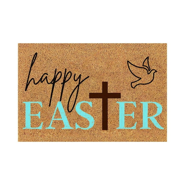 TIELUTT Easter Line Bunny Floor Mat Velvet Happy Easter Velvet Bunny Welcome Floor Mat Fuzzy Blanket Throw Light Weight Blanket Area Rug Set Blanket Throws for Women Lightweight Throw Blanket