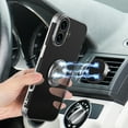 thumbnail image 5 of Compatible with iPhone 17 Case, with Ring Holder Kickstand Clear Soft Silicone with Car Magnetic Shockproof TPU Cover Transparent Phone Case Slim Thin for iPhone 17, Silver, 5 of 6