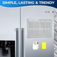 thumbnail image 4 of TrendVa Acrylic Magnetic Weekly Calendar for Fridge – 16 x 12 Inches Refrigerator Planner - Acrylic Dry Erase Board Set with 8 Color Markers, Magnetic Holder & Eraser, 4 of 5