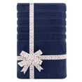 thumbnail image 2 of American Soft Linen Luxury 35x70 Jumbo Large Bath Towel, 100% Cotton Turkish Bath Towel Sheet, Navy Blue, 2 of 9