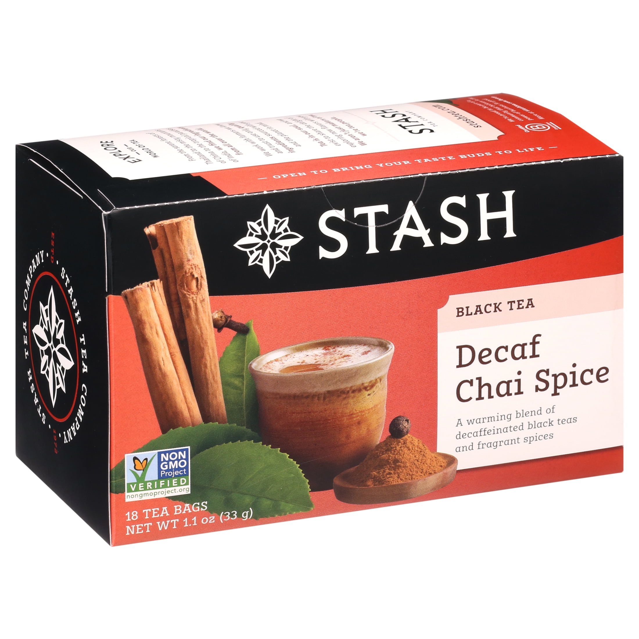 Stash Decaf Chai Spice Tea Bags, 18 Ct, 1.1 oz