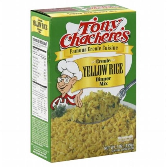 Tony Chachere's Creole Yellow Rice Dinner NSD3 Mix, 7 Ounce (Pack of 12)