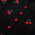 thumbnail image 5 of Belle Poque Cárdigan de punto suave con botones y cuello en V para mujer, suéter negro de talla grande 2XL BP609-1, 5 of 5