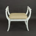 thumbnail image 3 of Wayborn Dmax White and Brown Harlow Bench 30.5″L X 16″W X 30″H, 3 of 5