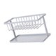 thumbnail image 4 of GOOHOCHY Escurridor de fregadero de doble capa, soporte de almacenamiento para encimera, organizador de cocina para esponja, mano, baño, bola (gris), 4 of 8
