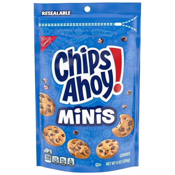 Chips Ahoy Minis Original Fudgy Chocolate Chip Cookies, 8.0 oz Pack of 2