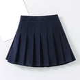 thumbnail image 2 of KAUOD Girls School 𝗨niform Skirt Pleated Mini Skirts Teen High Waist Preppy Skirt with Skorts Athletic Tennis Skirt, 2 of 5
