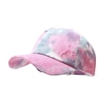 thumbnail image 2 of Baseball Hat Trendy Tie Dye Distressed Sporty Casual Outdoor Adjustable Fashion Headwear Sun Protection Summer Men Caps, 2 of 4
