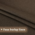 thumbnail image 7 of PrimeBeau Thermal Insulated Solid Color Blackout Patio Curtains,Textured Rich Linen Energy Smart Ring Top Sliding Door Curtain for Large Window, W100 x L96 inch - Cocoa Brown, 7 of 7
