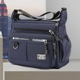 thumbnail image 3 of Bolso Hombro Compuesto Hombres Nylon Transpirable Durable Ocio Diario (Azul Oscuro), 3 of 9
