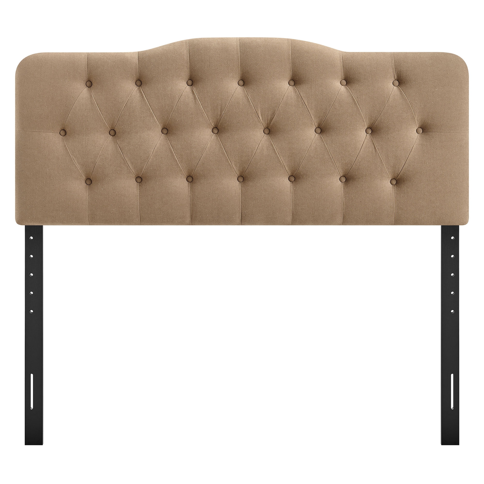 Annabel Premium Linen Blend Queen Headboard in Almond