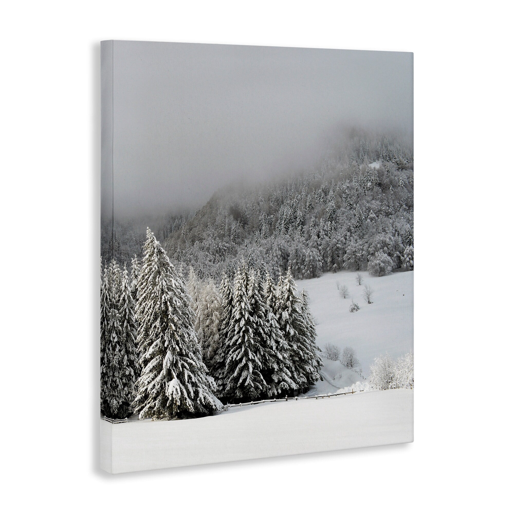 Winter Snowscape Woodland Trees Canvas Art, 30 x 40
