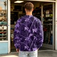 thumbnail image 5 of Men's Camouflage Sweatshirt Loose Fit Crewneck Long Sleeve Pullover Top Casual Graphic Print Hoodie Streetwear Fashion Oversized Jumper Sweater Winter Fall Clothing, 5 of 5