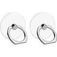 thumbnail image 1 of Lunfar 2 Pcs (Rond) Support de Téléphone Portable, Rotation 360° Support de Téléphone Transparent pour iPhone et Étui de Téléphone Portable, 1 of 5