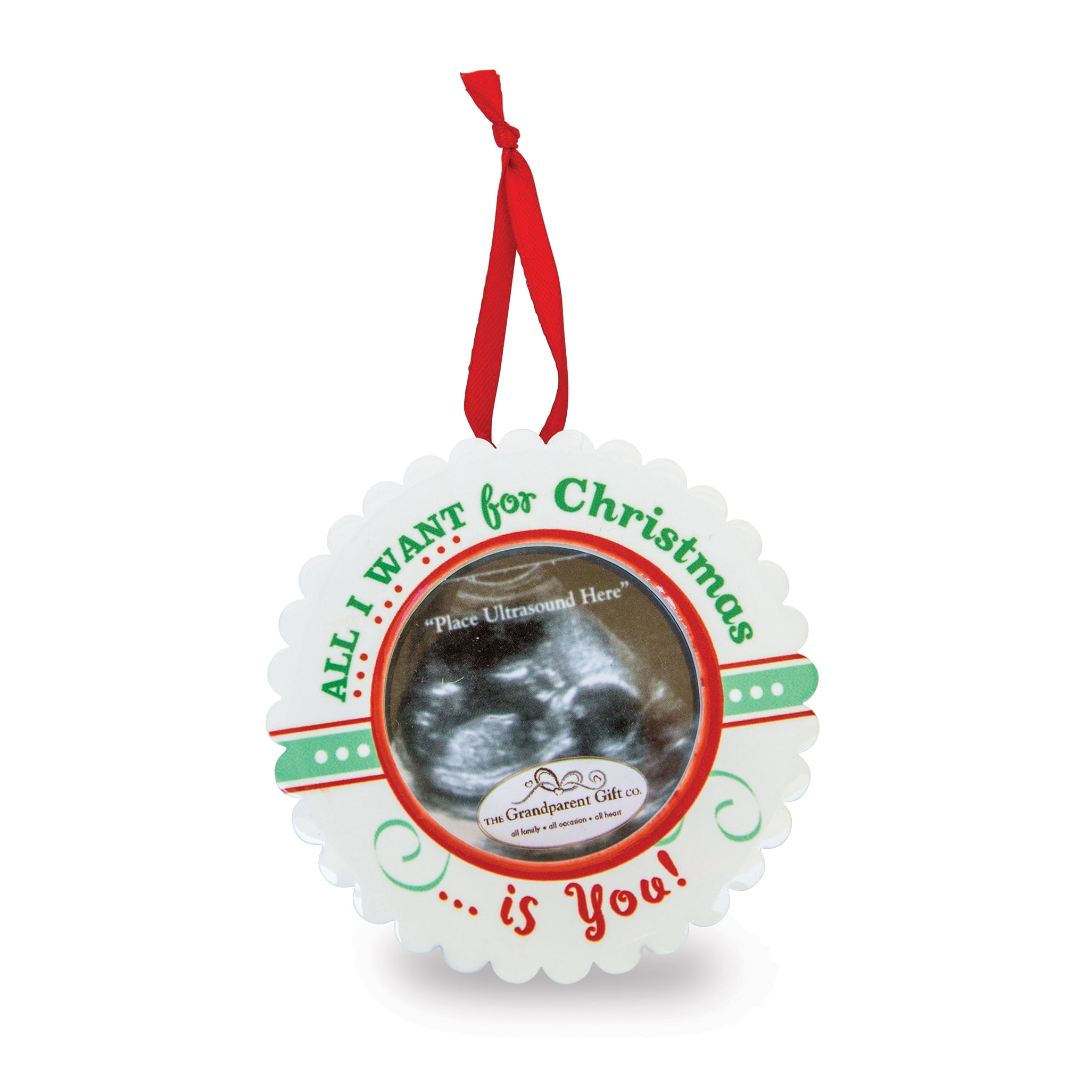 baby ultrasound christmas ornament