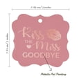 thumbnail image 7 of Inkdotpot Real Rose Gold Foil Kiss The Miss Goodbye Bridal Shower Tags Favor Bracket Shape Hang Pack Of 50 Paper Tags, 7 of 7