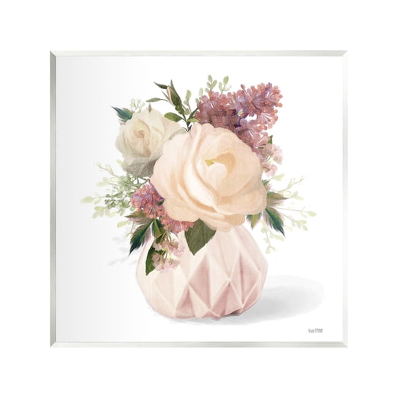 Stupell Industries Blush Pink Bouquet Botanical & Floral Painting Unframed Art Print Wall Art, 12 x 12