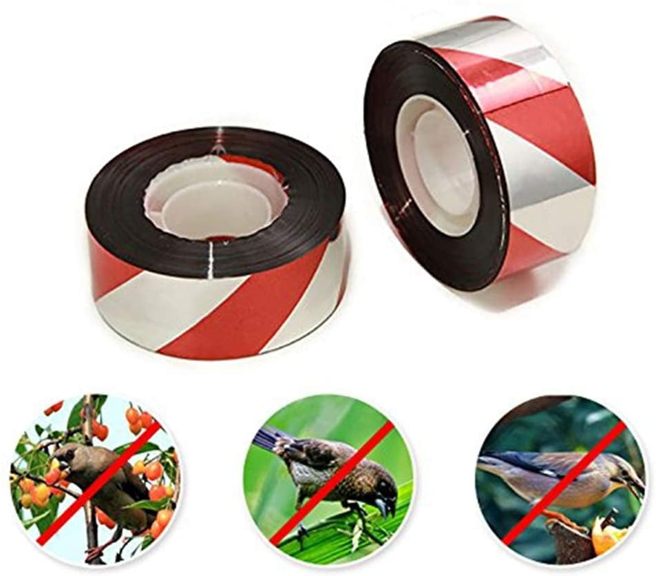 Agfabric Bird Deterrent Reflective Scare Tape 0.98" x 262ft Pest