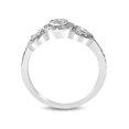 thumbnail image 2 of 3/4ct Diamond Three Stone Engagement Ring 14K White Gold Bezel Solitaire Round, 2 of 2