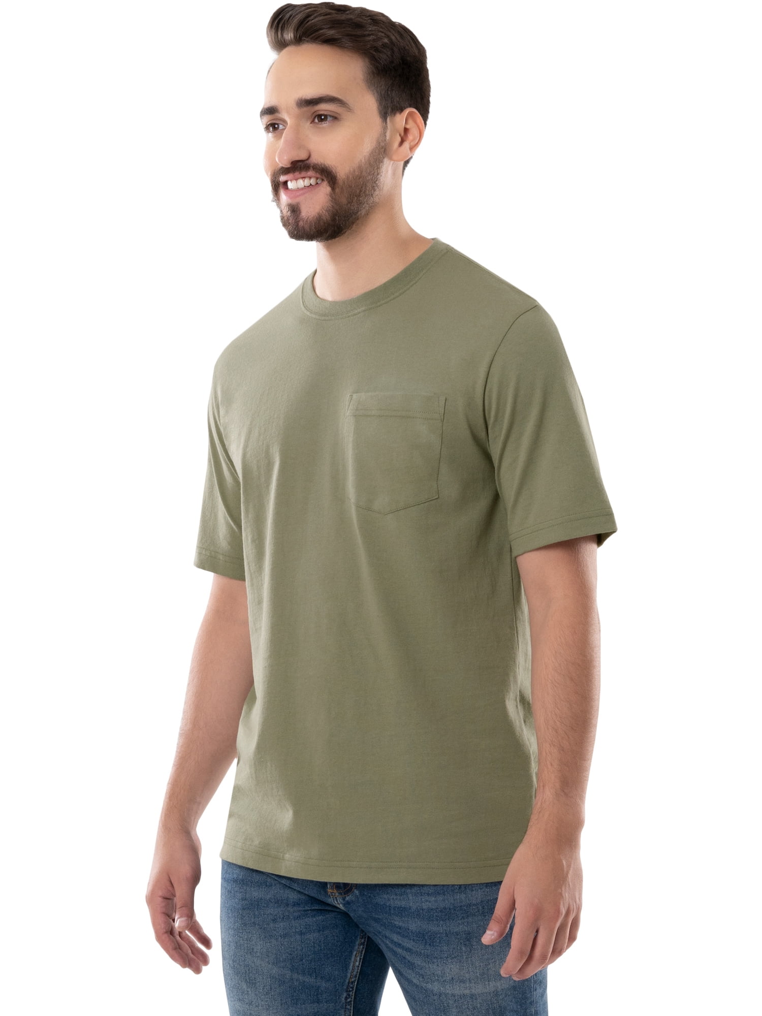 Brahma Men's Short Sleeve Workwear T-Shirt, Size S-4XLT (Men's, Big Men's, and Tall)