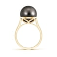 thumbnail image 2 of Angara Classic Tahitian Cultured Pearl Ring in 14K Yellow Gold for Women | June Birthstone Jewelry for Her, 2 of 7