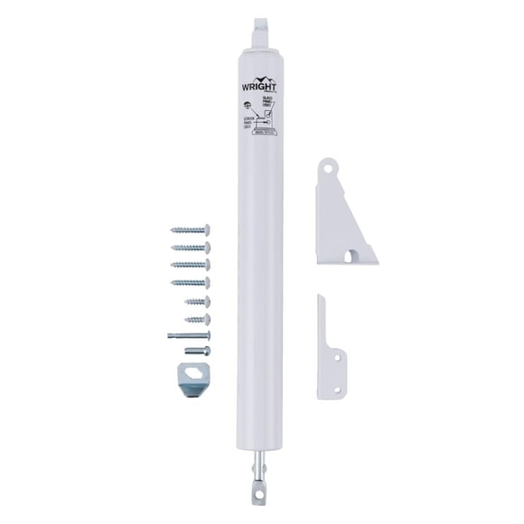 Wright Products - Standard Duty Pneumatic Screen and Storm Door Closer, White