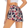 thumbnail image 3 of Goofa Barbeque1 Printed Women 2 in 1 Running Shorts,Quick Dry Athletic Workout Shorts,High Waisted Athletic Shorts with Liner Pockets-Large, 3 of 9