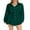 Dark Green, variant on Michellecmm Women Jumpsuit, Long Sleeve Turn-down Collar Button-down Shirt
