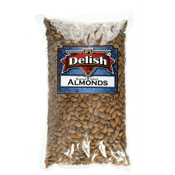 Gourmet Whole Almonds Roasted Salted by Its Delish, 2 lbs