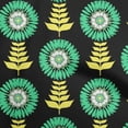 thumbnail image 1 of oneOone Cotton Cambric Black Fabric Asian Block Floral Dress Material Fabric Print Fabric By The Yard 42 Inch Wide, 1 of 4