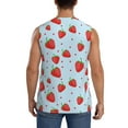 thumbnail image 4 of Daiia Strawberry Printed Men's Tank Tops,Casual Soft Sleeveless Gym Muscle Shirts Bodybuilding Tee-Small, 4 of 8