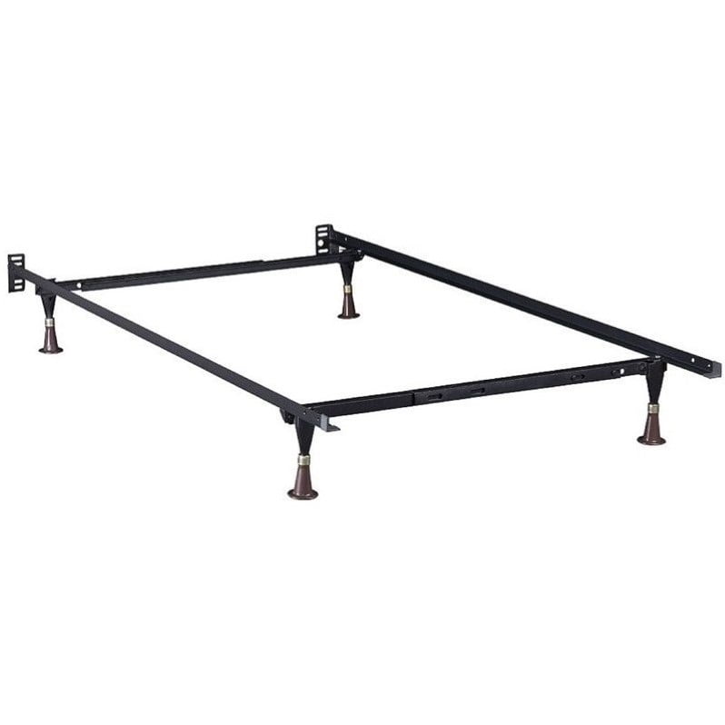 Atlantic Furniture Adjustable Metal Bed Frame With Glides