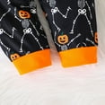 thumbnail image 7 of Boys Halloween Pajama Set Pumpkin Skeleton Print Top and Full Length Pants Two Piece Outfit Comfortable Kids Sleepwear, 7 of 7