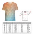 thumbnail image 2 of Mermaid Fish Scales Womens Tops Women's Fashion Casual Short Sleeve Flower Print Round Neck Pullover Top Blouse, 2 of 6