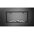 thumbnail image 5 of Marco de matrícula XCLPF Mountain Nature blanco sobre negro, 5 of 5