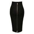 thumbnail image 3 of Women's High Waist Knee Length Bandage Pencil Skirt - Back Zipper Closure - Polyester/Spandex, XS-XXL - Party/ Wear, 3 of 3