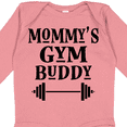 thumbnail image 4 of Inktastic Mommy Gym Buddy Workout Boys or Girls Long Sleeve Baby Bodysuit, 4 of 5