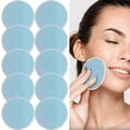 thumbnail image 2 of 2DXuixsh 10Pcs Cotton Pad Reusable Makeup Remover Pads 10 Pieces Soft Organic Cotton Rounds with Washable Drawstring Travel Accessories Light Blue, 2 of 4