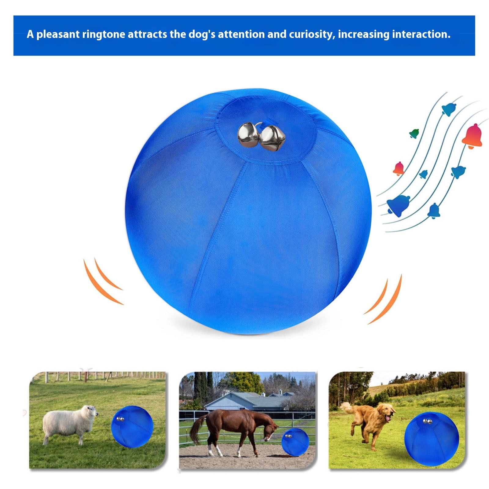 Large Inflatable Dog Toy for Outdoor Fun And Training Heavy Duty Interactive Bouncy Toy for Backyard Play