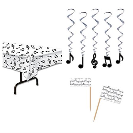 Music Note Musical Theme Party Decorations Tablecloth 54 X 108