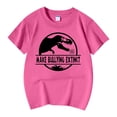 thumbnail image 5 of UAYOTSE Girls Striped Ruffle Short Sleeve T Shirts Kids Summer Crewneck Tops Casual Tees,Sizes 9-10 Years, 5 of 5